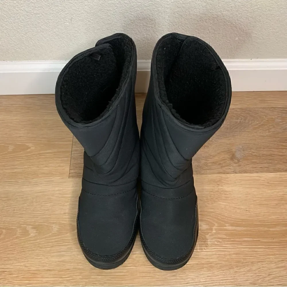 Rugged Exposure Kids Black Snow Boots